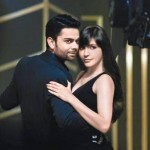 Virat Kohli & Anushka Sharma posing for an ad